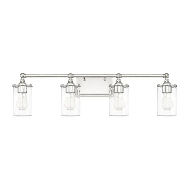 Camden 4-Light Vanity in Polished Nickel