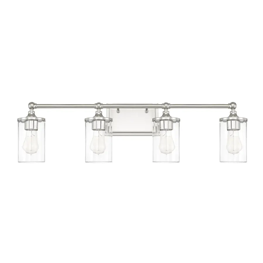 Camden 4-Light Vanity in Polished Nickel