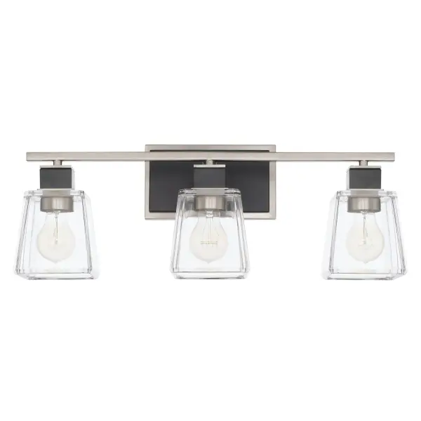 Tux 3-Light Vanity in Black Tie