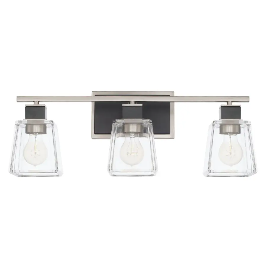 Tux 3-Light Vanity in Black Tie