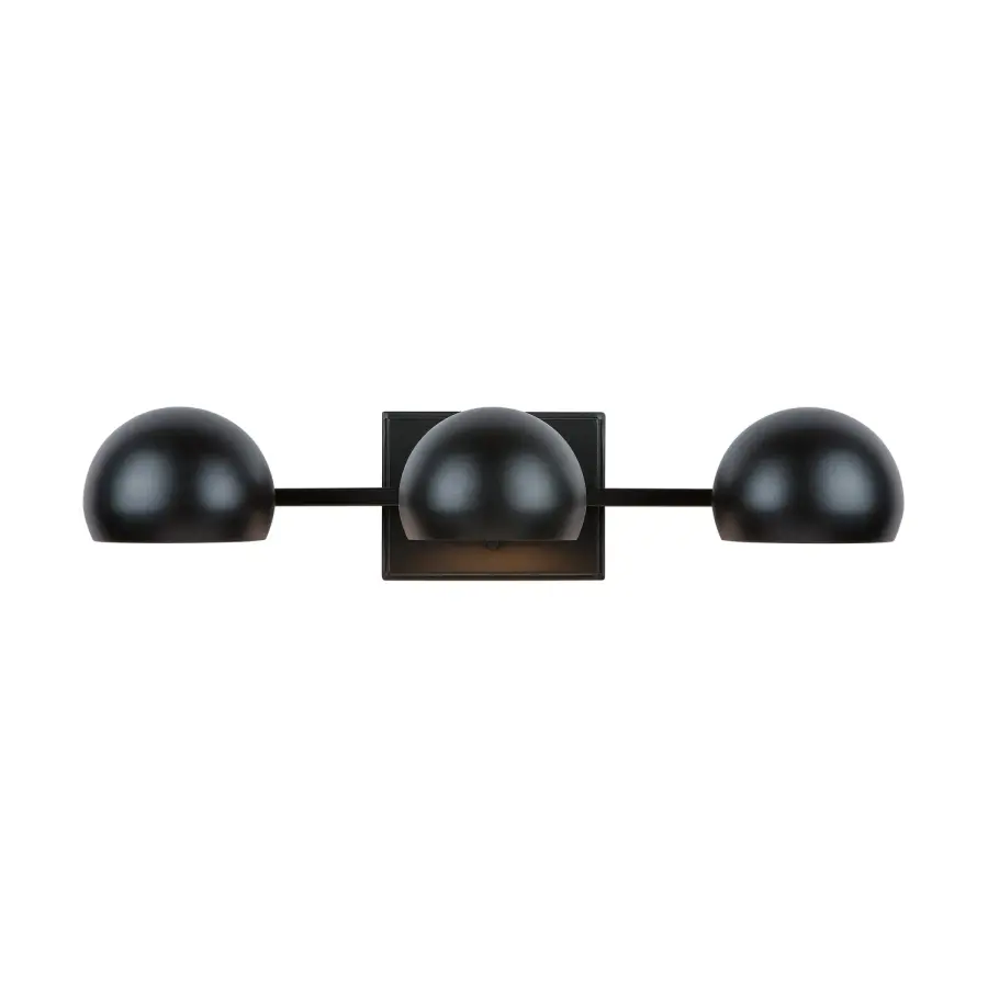 Hadley 3-Light Vanity in Matte Black