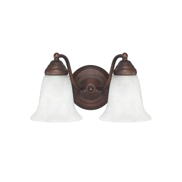 Brady 2-Light Vanity in Burnished Bronze