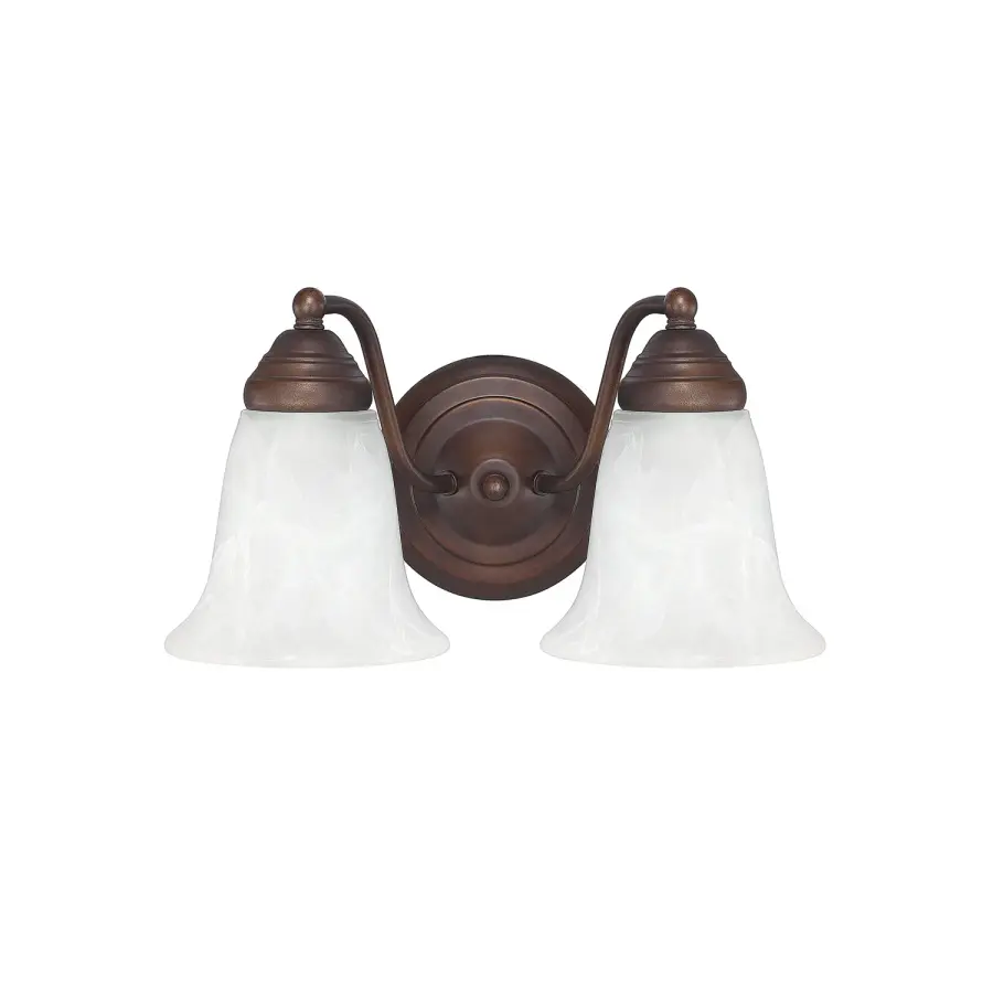 Brady 2-Light Vanity in Burnished Bronze