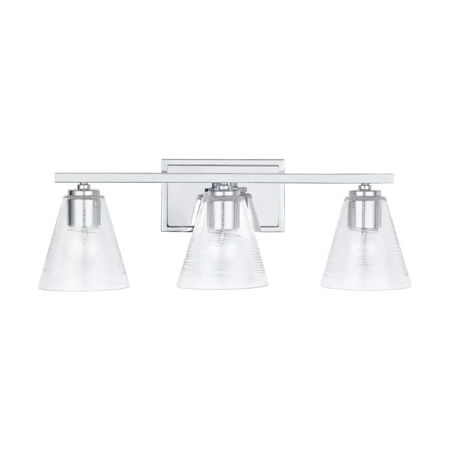 Layla 3-Light Vanity in Chrome