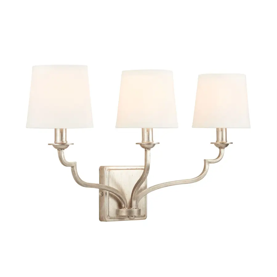 Ophelia 3-Light Vanity in Winter Gold