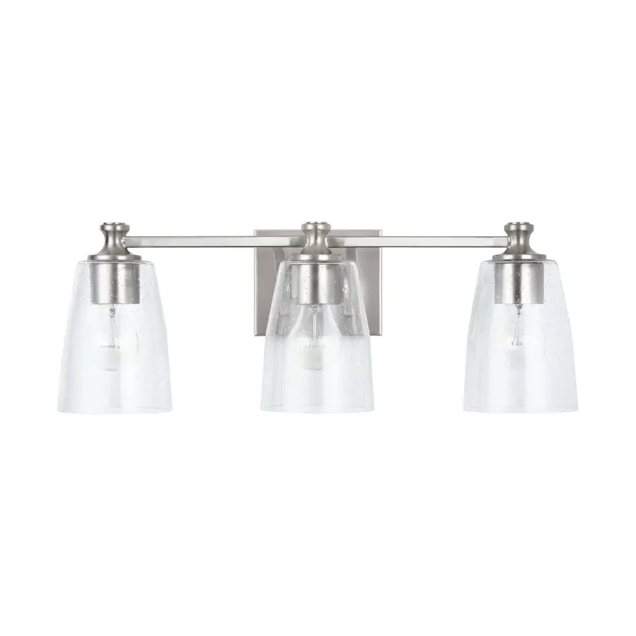 Myles 3-Light Vanity in Brushed Nickel