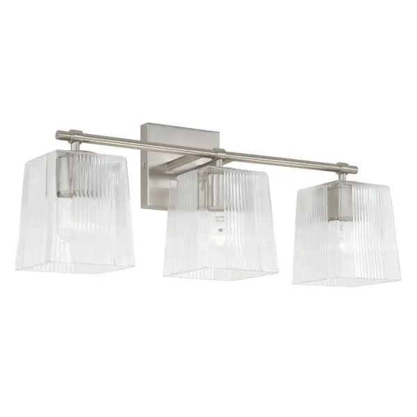 Lexi 3-Light Vanity in Brushed Nickel