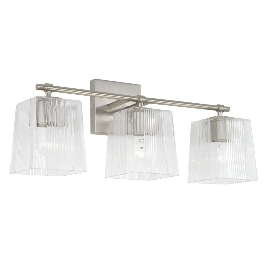 Lexi 3-Light Vanity in Brushed Nickel