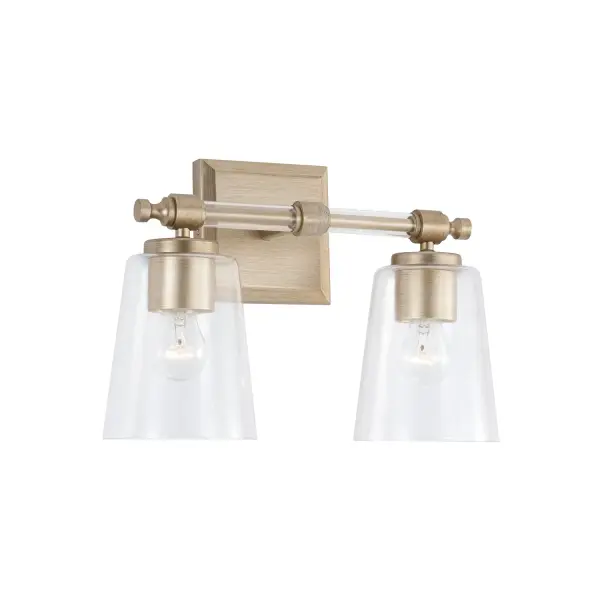 Breigh 2-Light Vanity in Brushed Champagne