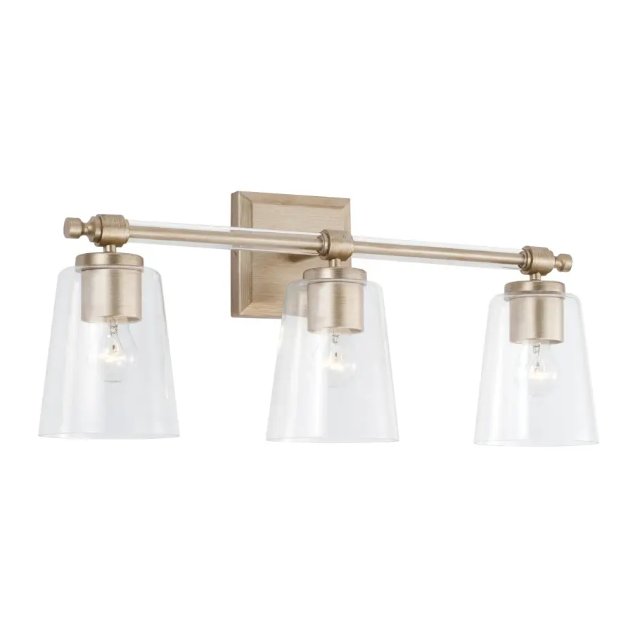 Breigh 3-Light Vanity in Brushed Champagne