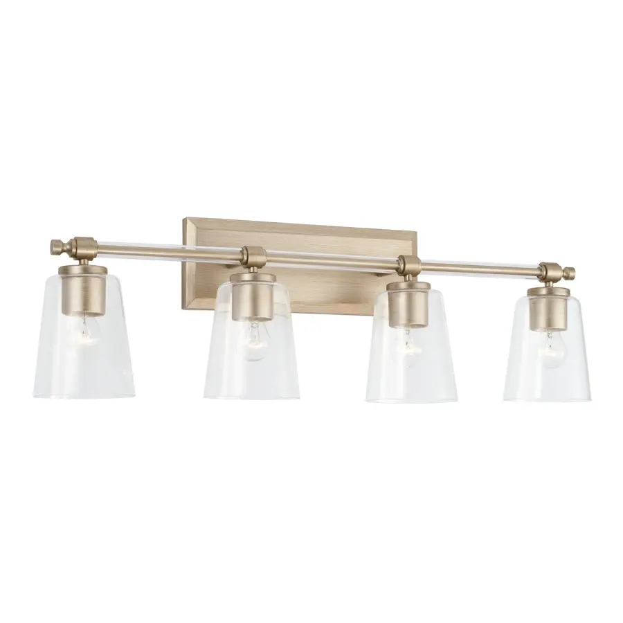 Breigh 4-Light Vanity in Brushed Champagne