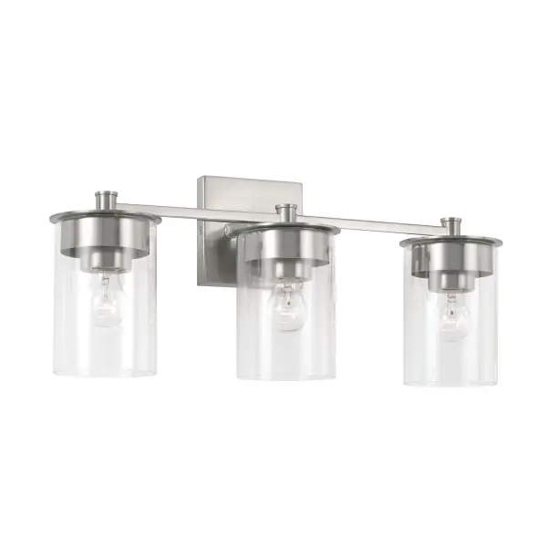 Mason 3-Light Vanity in Brushed Nickel