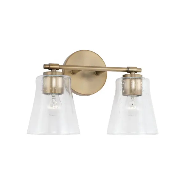 Compact Brass Vanity Light Perfect for Small Bathrooms