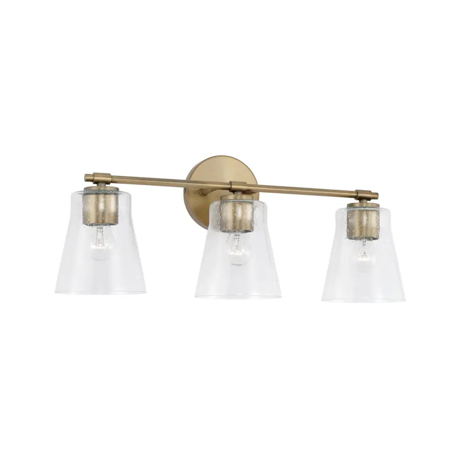 Elegant Aged Brass Vanity Light Perfect for Modern Bathrooms