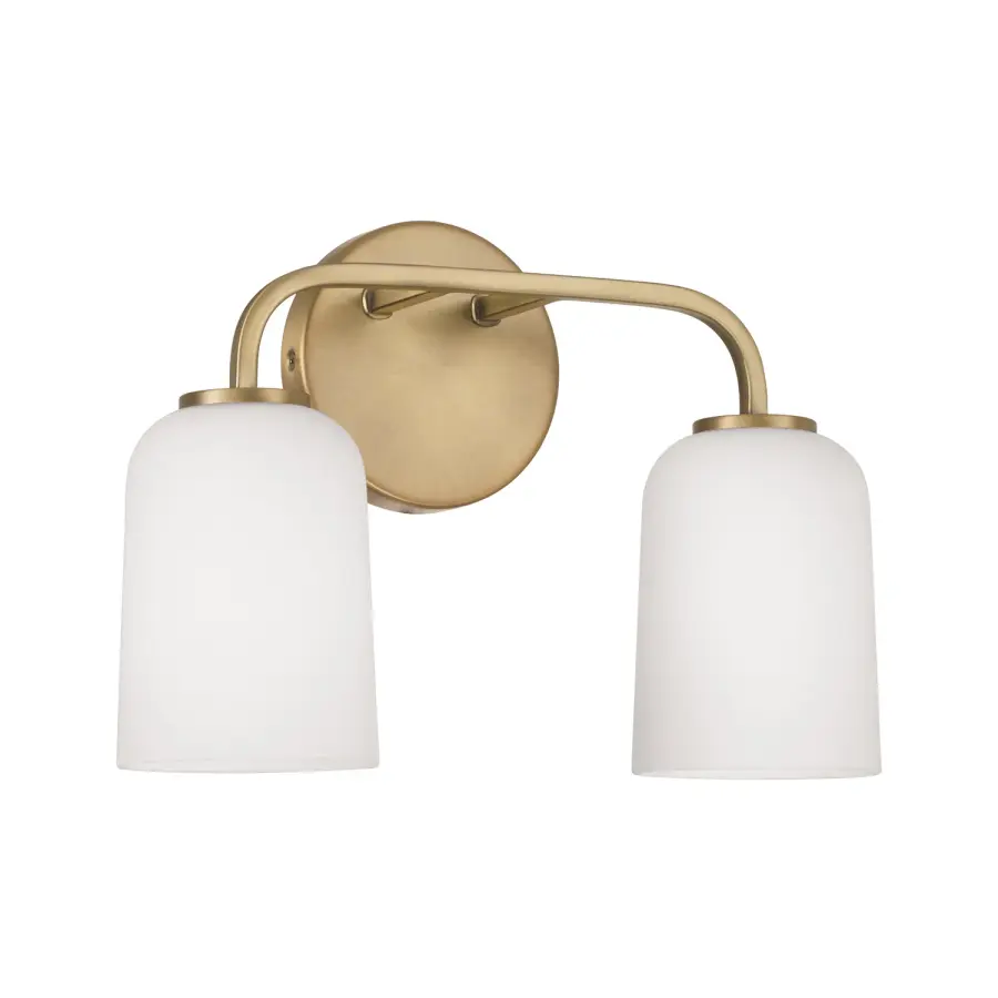 Lawson 2-Light Vanity in Aged Brass