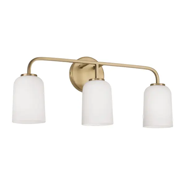 Lawson 3-Light Vanity in Aged Brass