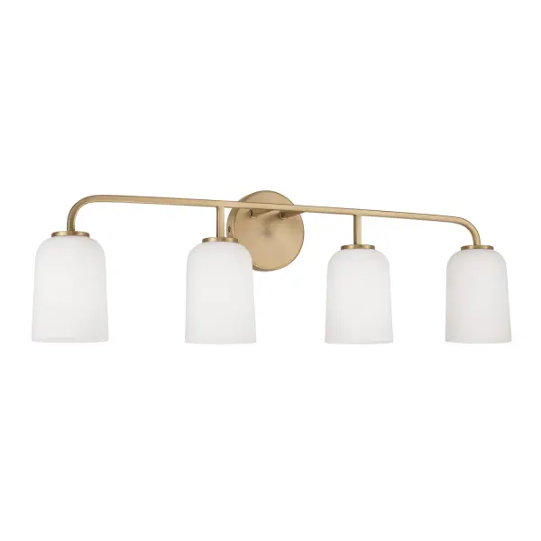 Lawson 4-Light Vanity in Aged Brass