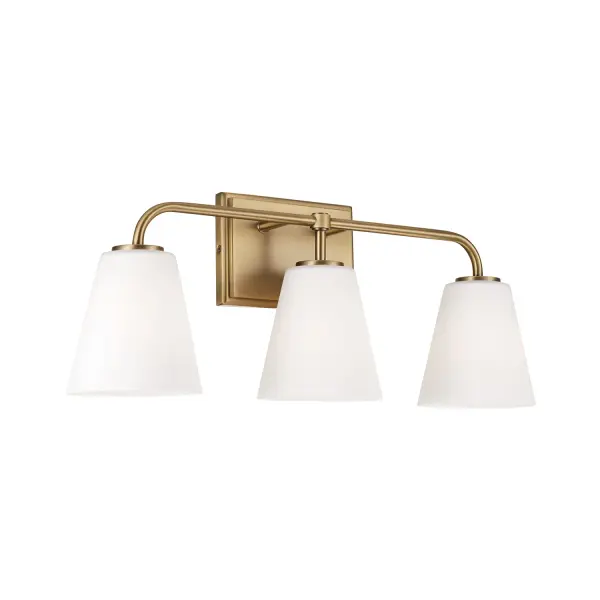 Brody 3-Light Vanity in Aged Brass
