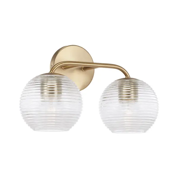 Dolan 2-Light Vanity in Matte Brass