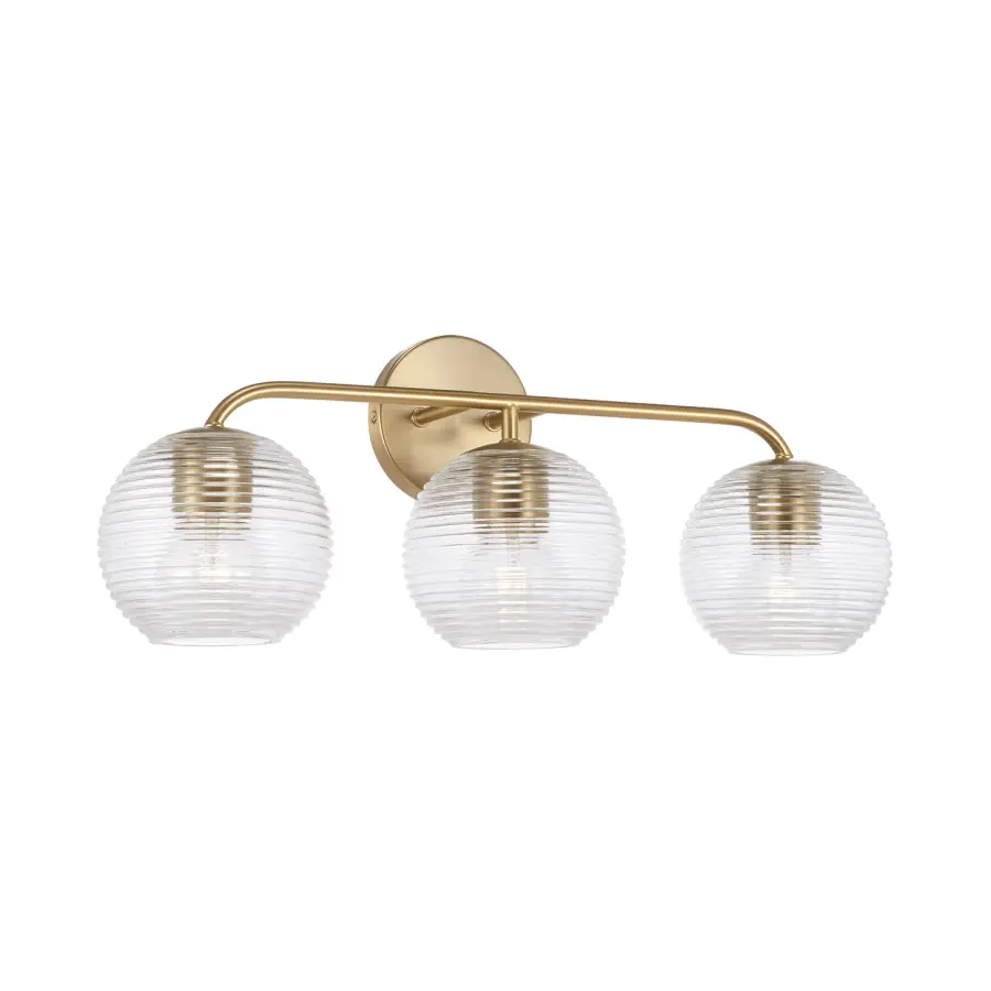 Dolan 3-Light Vanity in Matte Brass