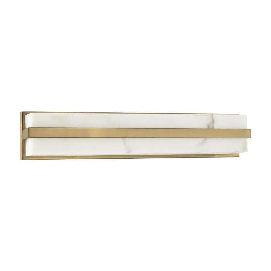 Noah 1-Light Vanity in Aged Brass