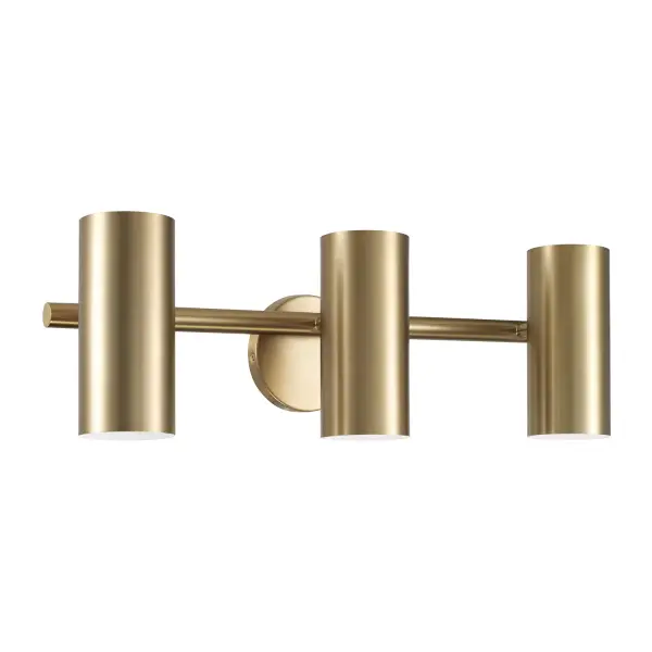 Robbie 3-Light Vanity in Aged Brass