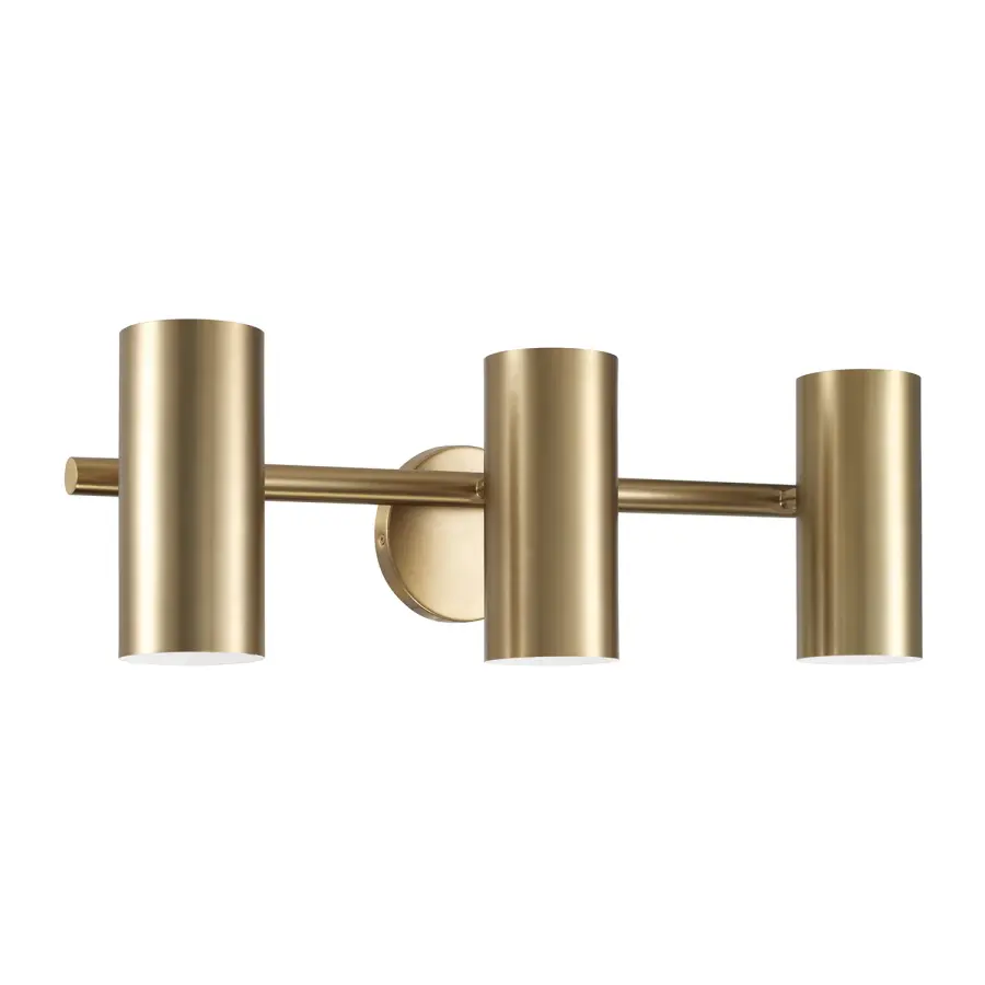 Robbie 3-Light Vanity in Aged Brass
