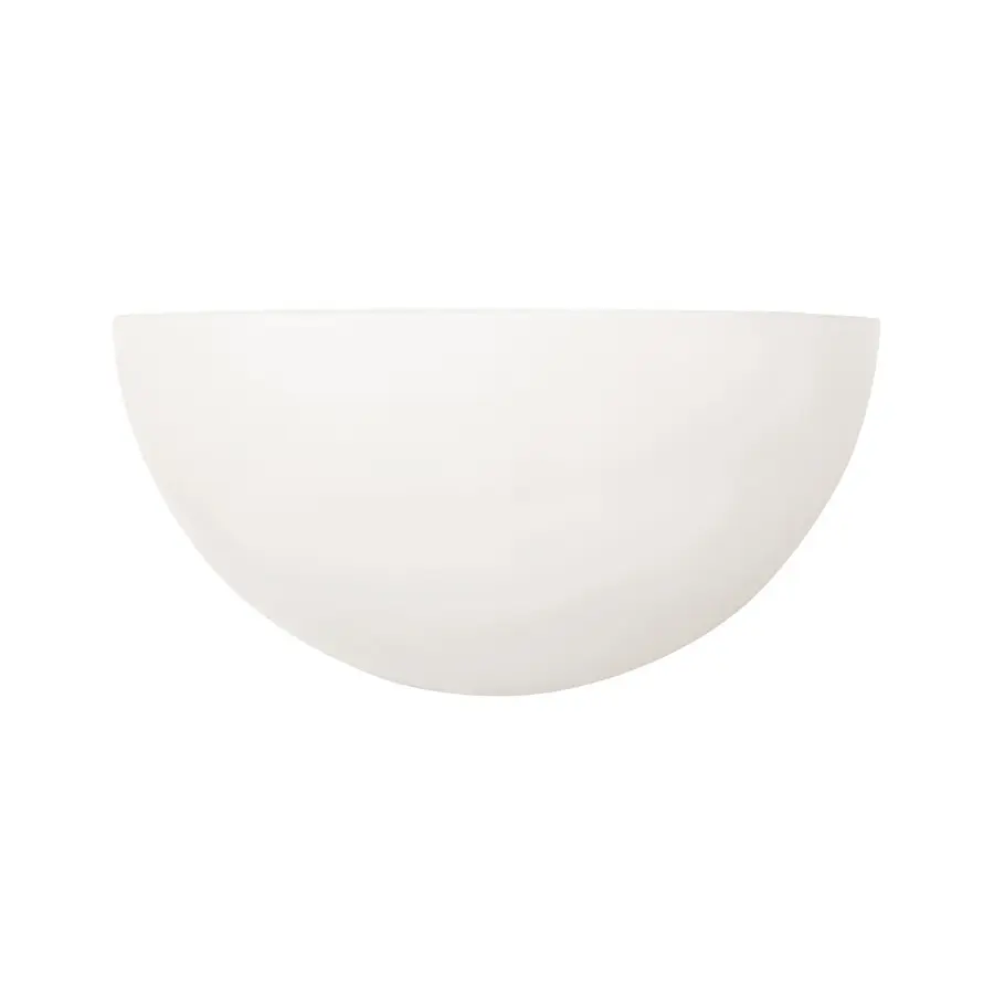 Crescent 1-Light Sconce in Matte White