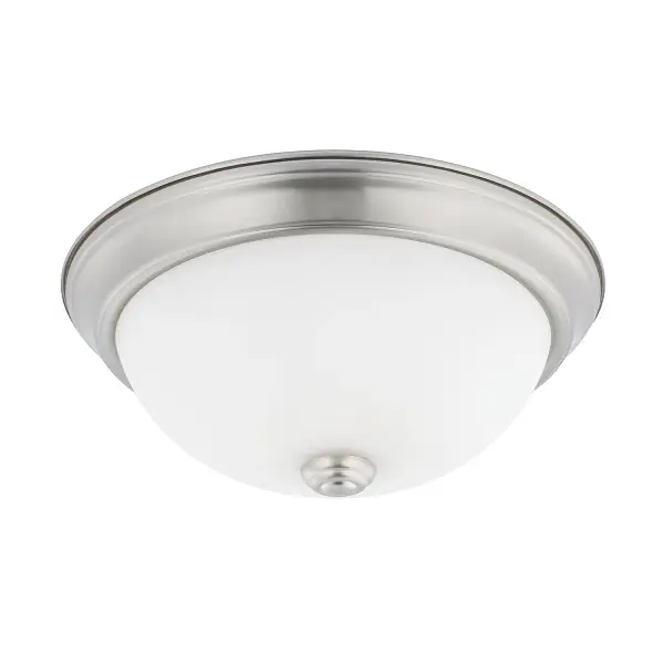 Bates 2-Light Flush Mount in Brushed Nickel