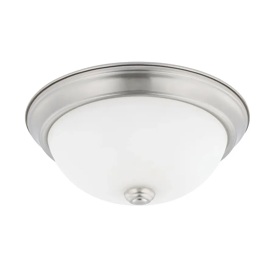 Bates 2-Light Flush Mount in Brushed Nickel