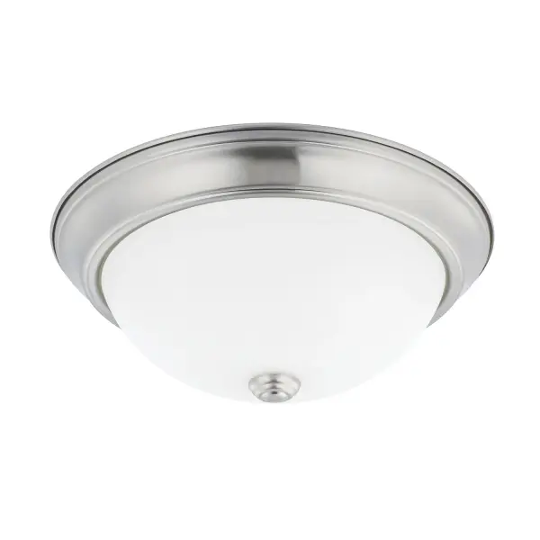 Bates 2-Light Flush Mount in Brushed Nickel