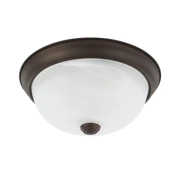 Bates 2-Light Flush Mount in Bronze