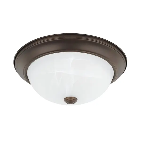 Bates 2-Light Flush Mount in Bronze