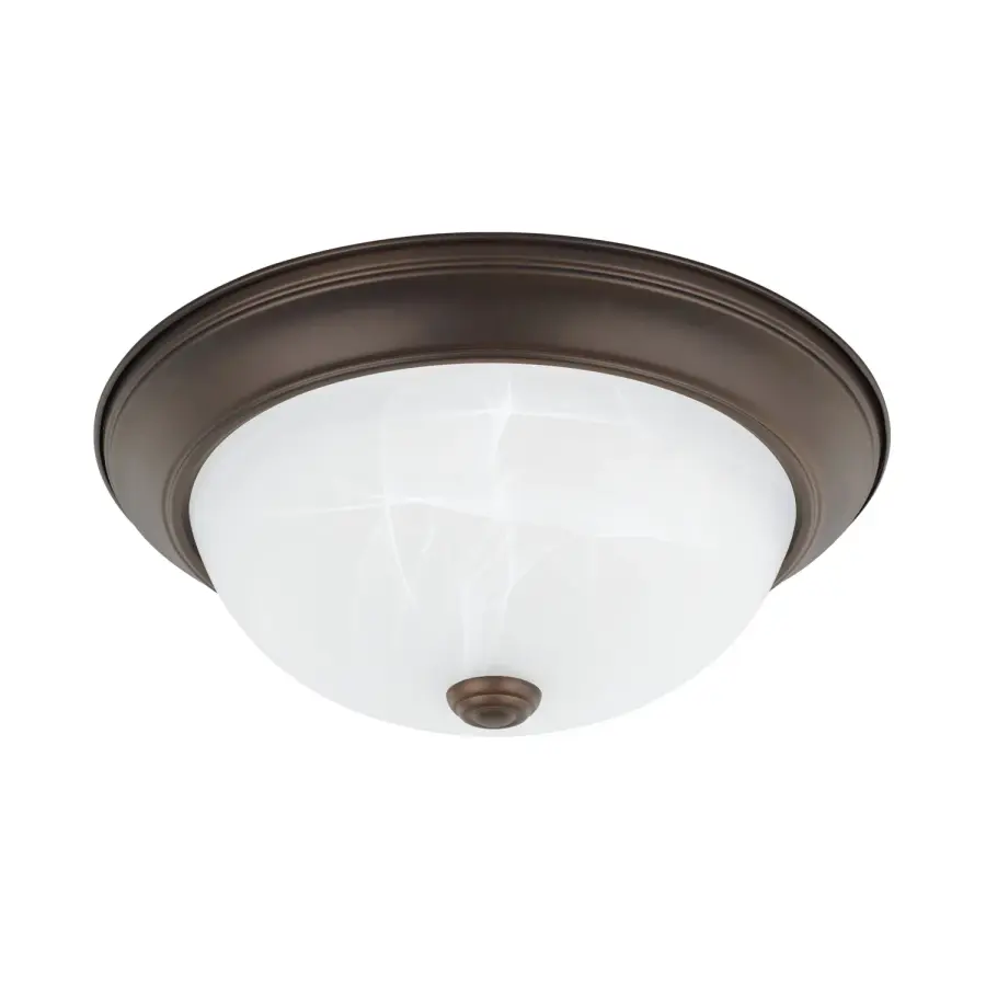 Bates 2-Light Flush Mount in Bronze