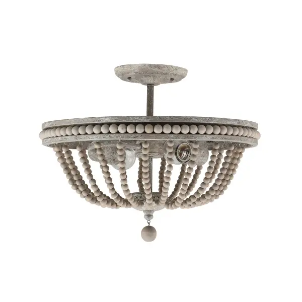 Kayla 2-Light Semi-Flush Mount in Mystic Sand