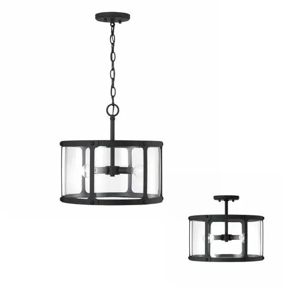 Brennen 3-Light Semi-Flush Ceiling Light