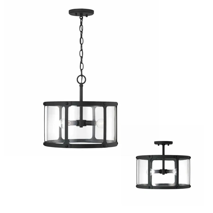 Brennen 3-Light Semi-Flush Ceiling Light