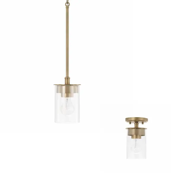 Mason 1-Light Semi-Flush Ceiling Light