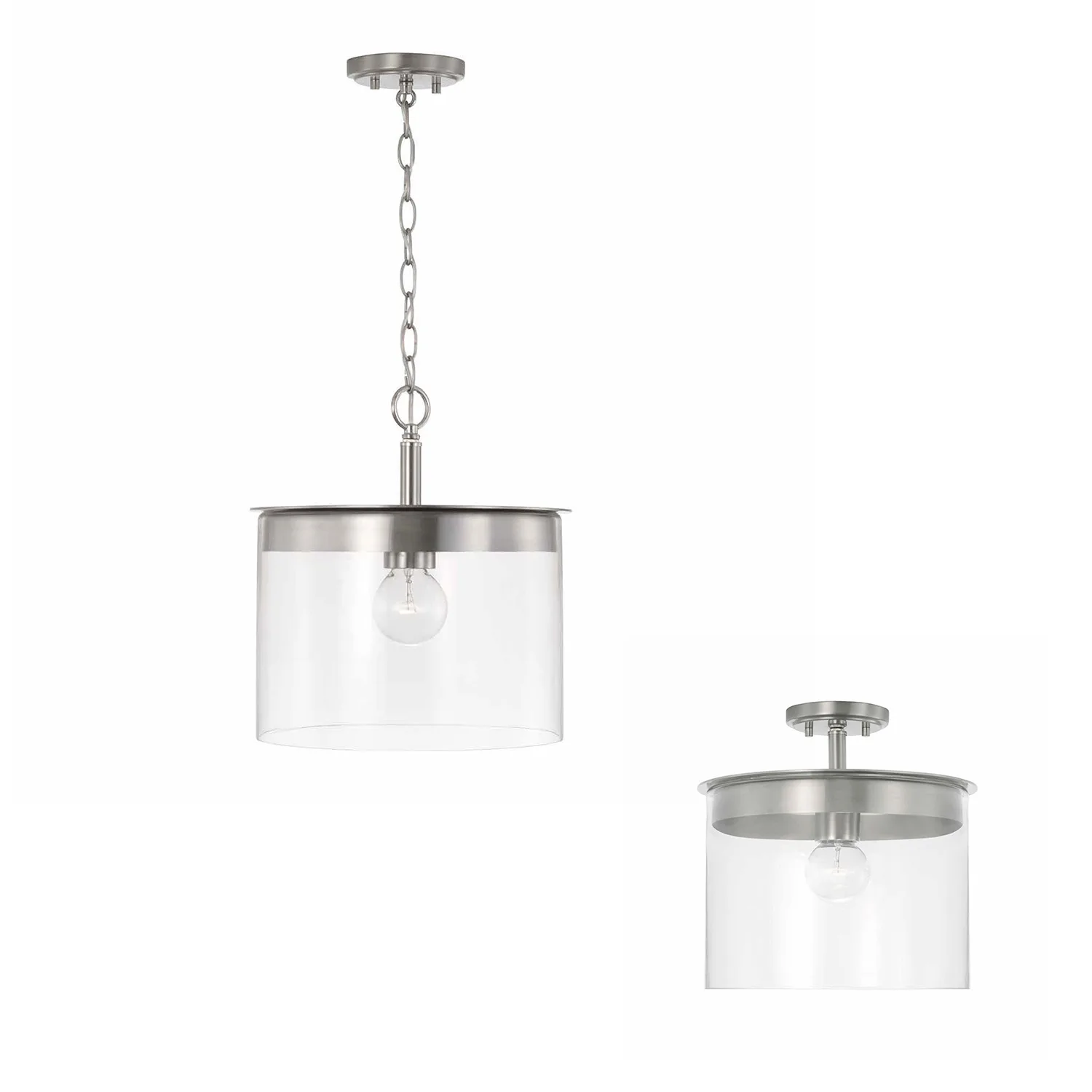 Mason 1-Light Semi-Flush Ceiling Light