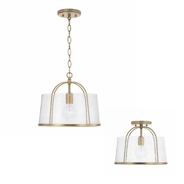 Madison 1-Light Semi-Flush Ceiling Light