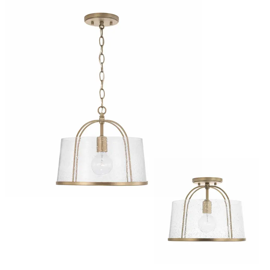 Madison 1-Light Semi-Flush Ceiling Light