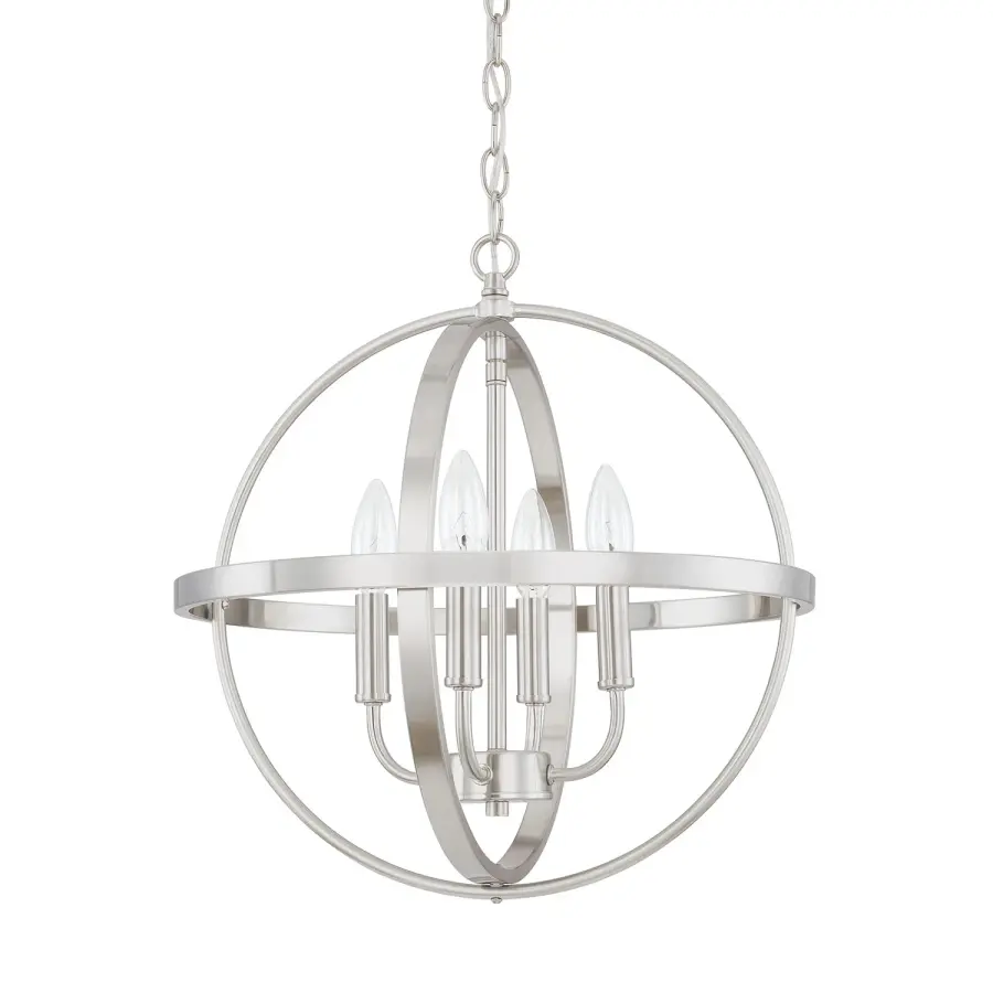 Hartwell 4-Light Pendant in Brushed Nickel