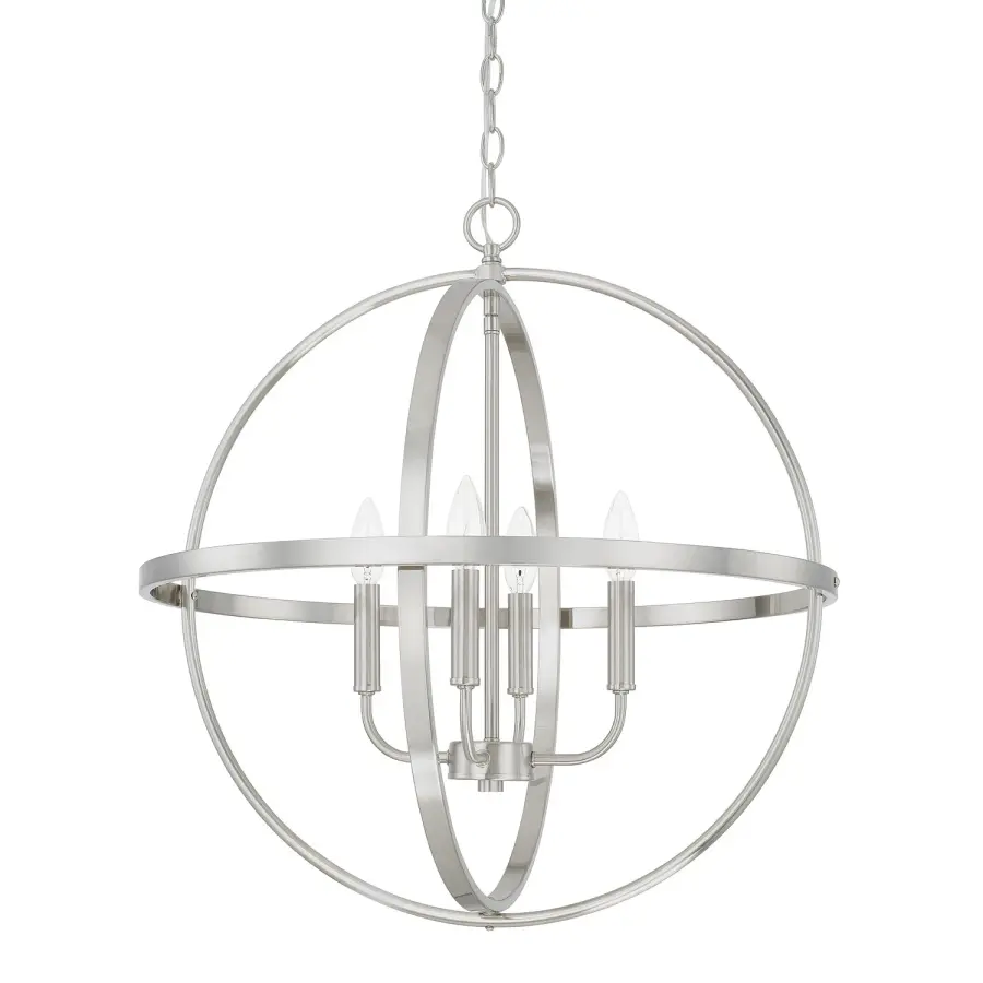 Hartwell 4-Light Pendant in Brushed Nickel