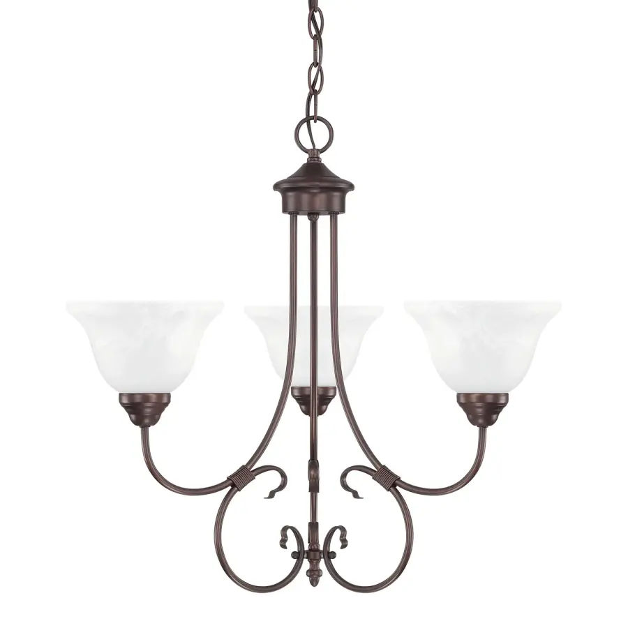 Hometown 3-Light Bronze Chandelier