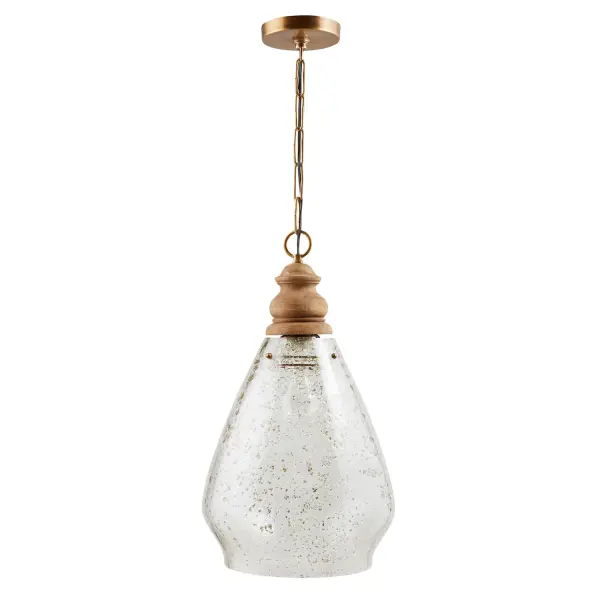 The Juniper pendant brings organic warmth with its light wood finish and compact 13.75-inch design. Perfect for adding natural texture to modern spaces, this single-light fixture works beautifully over kitchen islands or dining nooks.
