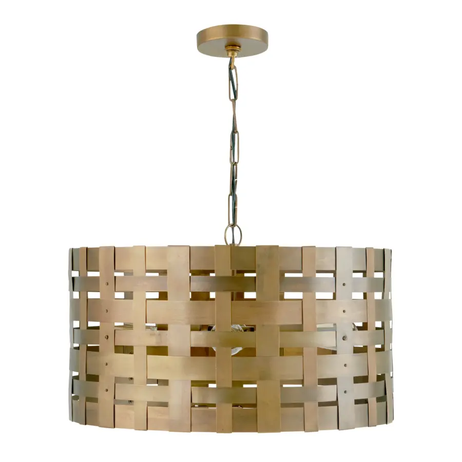 Alta 4-Light Pendant in Patinaed Brass