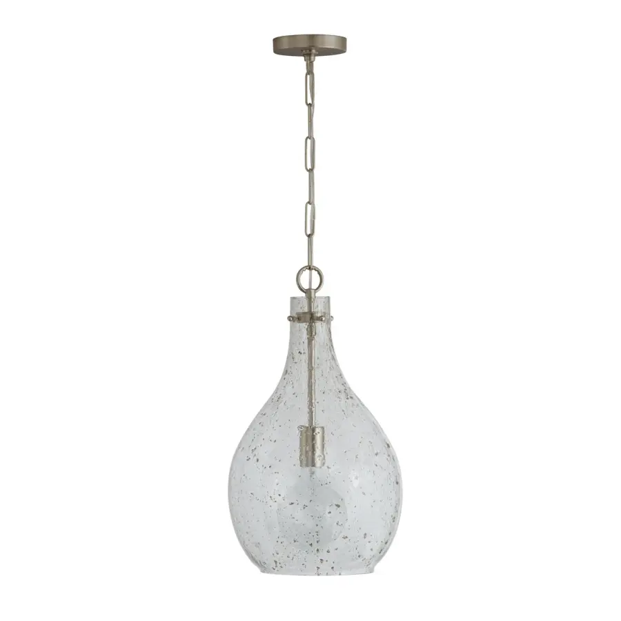 Rabun 1-Light Pendant in Brushed Nickel