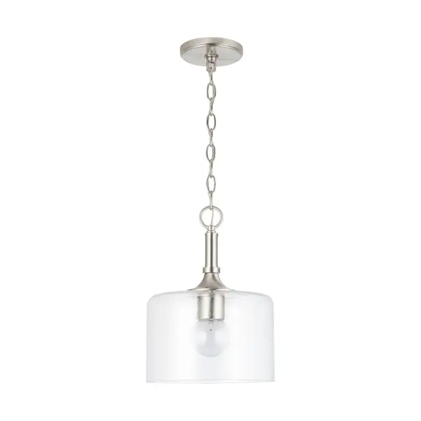 Carter 1-Light Pendant in Brushed Nickel