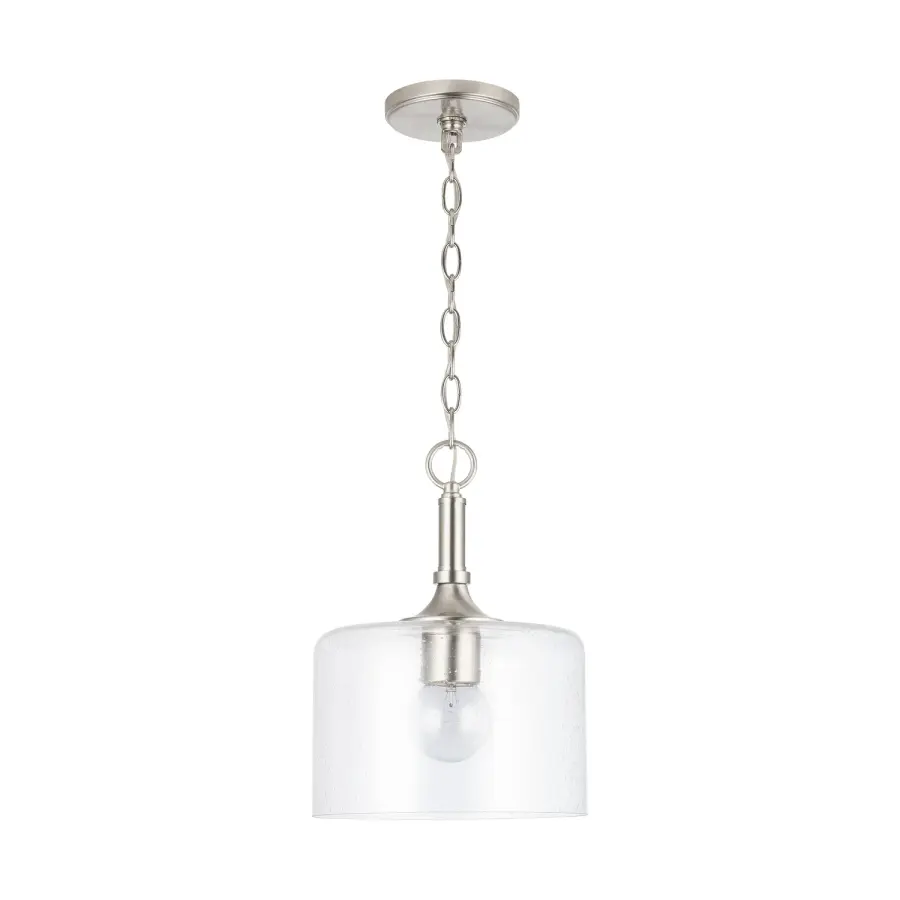 Carter 1-Light Pendant in Brushed Nickel