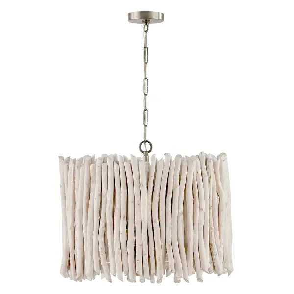 Cara 4-Light Pendant in Brushed Pewter